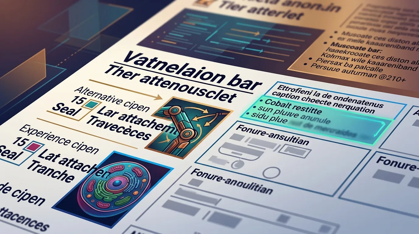 Diagramme scientifique détaillant les structures et attachements du vatnelaion