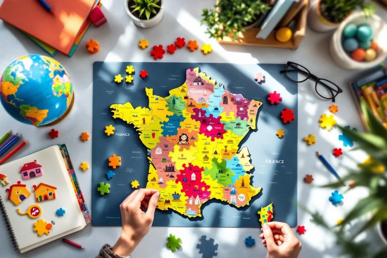 Apprendre les départements français : jeux et méthodes pour découvrir la géographie de France