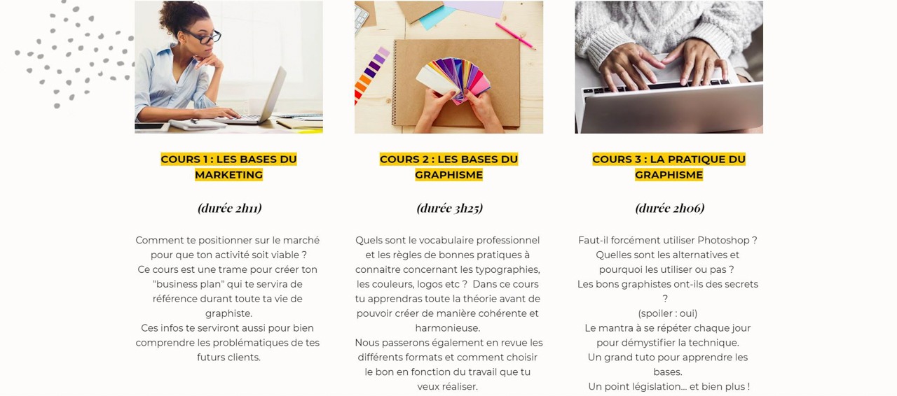 Formation Devenir graphiste de Laure Douceline  mon Avis