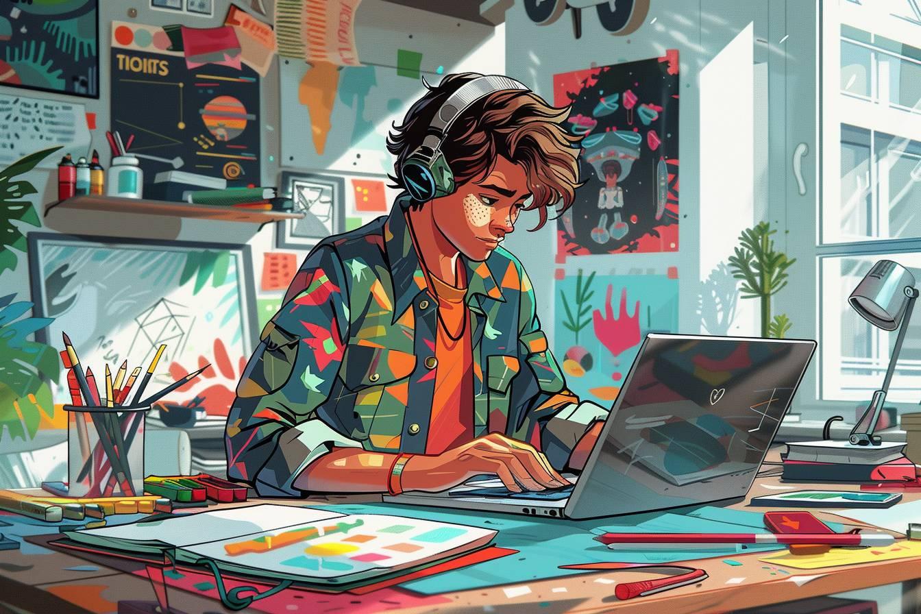 Devenez graphiste pro avec notre formation en ligne complète : techniques, logiciels et projets concrets