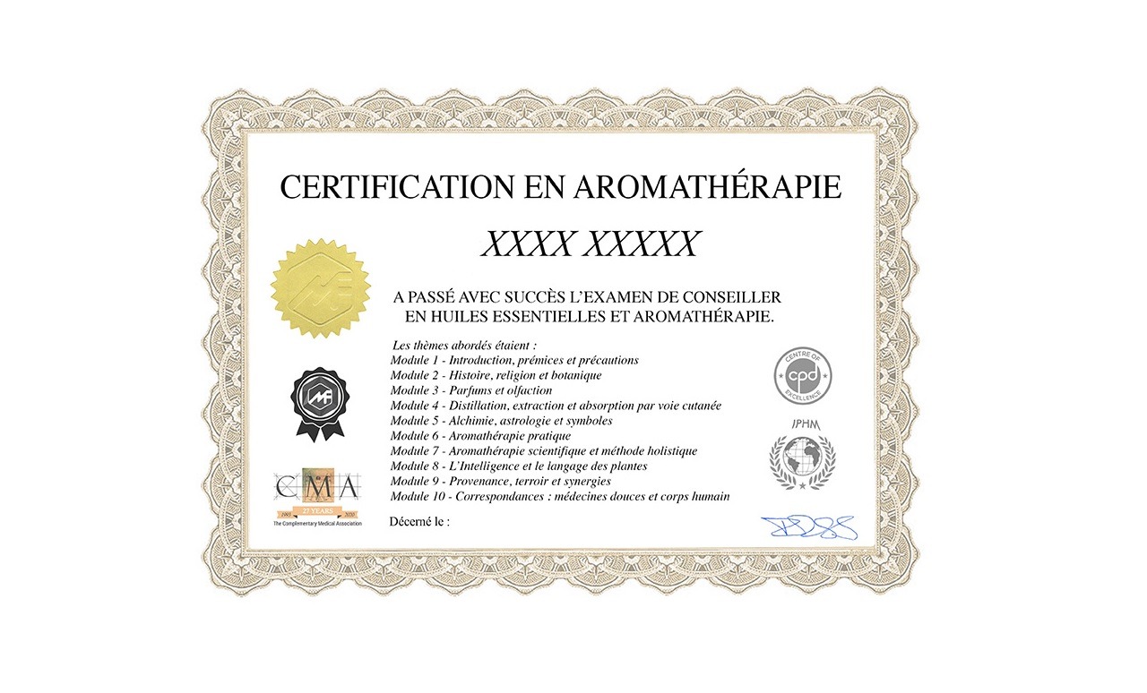 Formation en aromathérapie