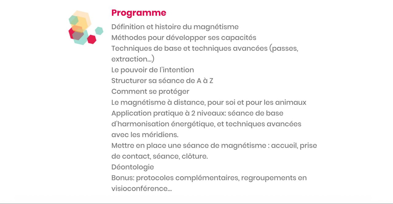 Formation en ligne magnétiseur énergéticien.