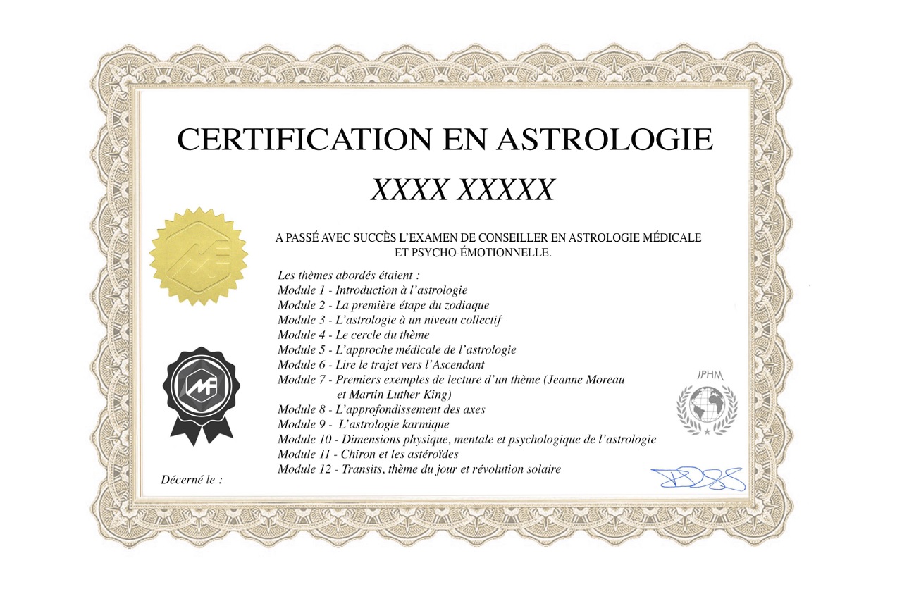 Formation en astrologie